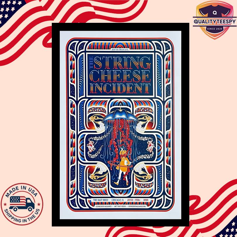 The String Cheese Incident Jan 31-Feb 1 2025 Salt Shed Chicago, IL Poster