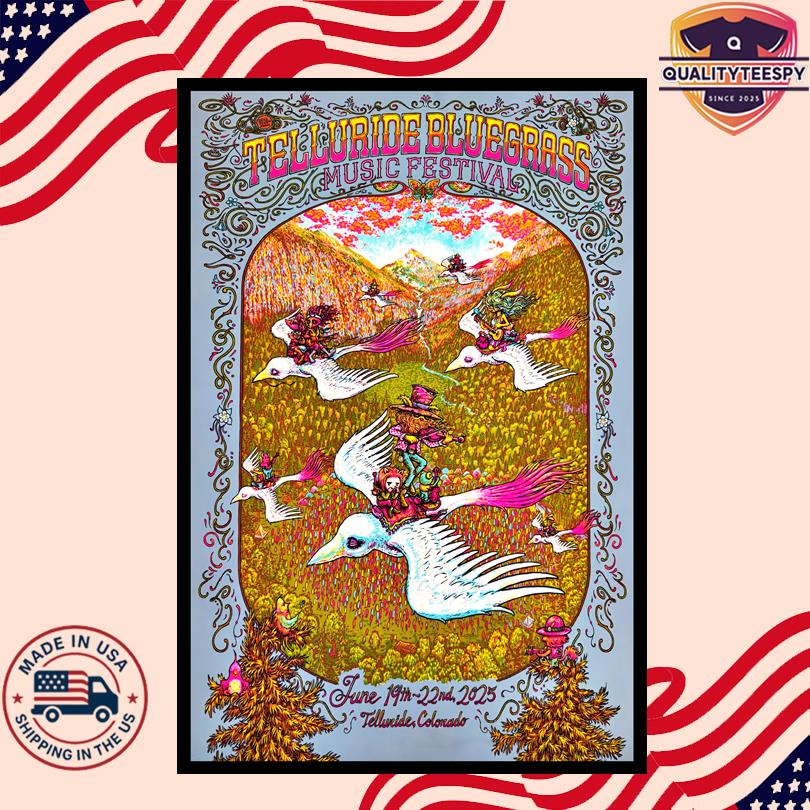 2025 Main Stage Lineup Telluride Bluegrass Poster
