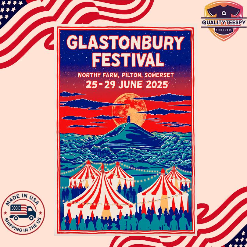 Glastonbury 2025 Worthy Farm Poster