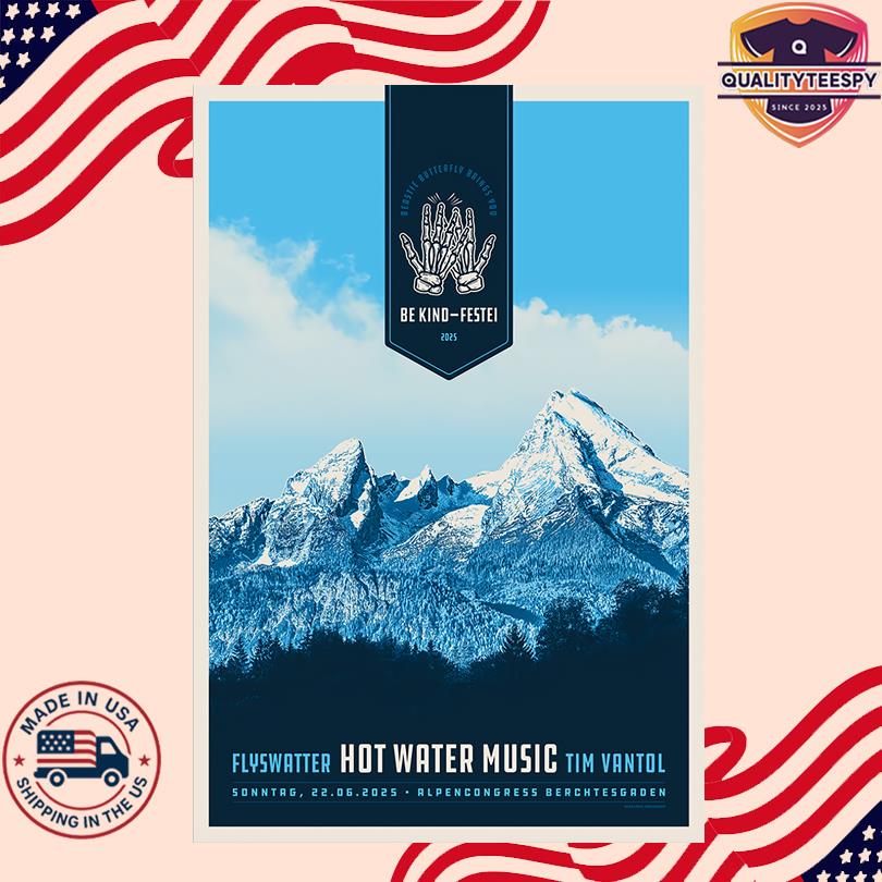 Hot Water Music AlpenCongress Berchtesgaden Jun 22 2025 Poster