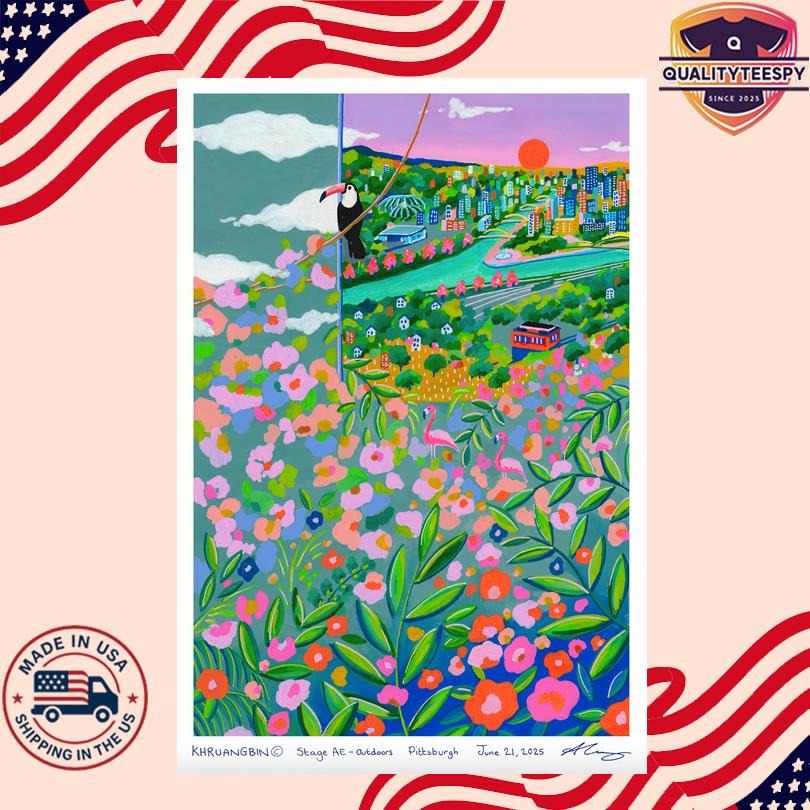 Khruangbin Live in Pittsburgh Poster – June 21 2025 – Stage AE Concert Print
