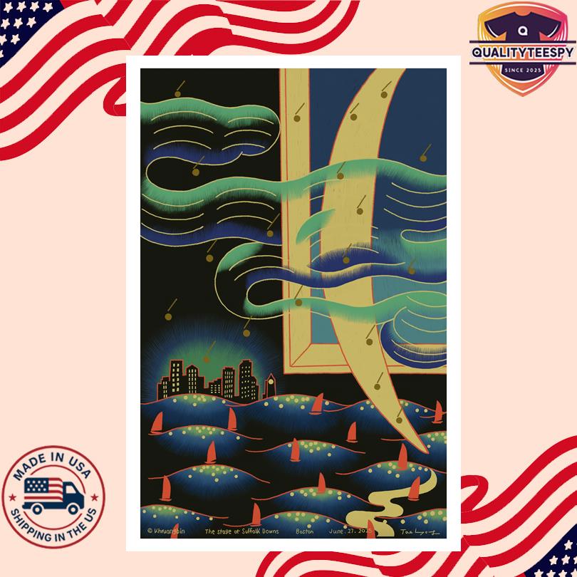 Khruangbin Poster June 27 2025 – Suffolk Downs, Boston MA Concert Print