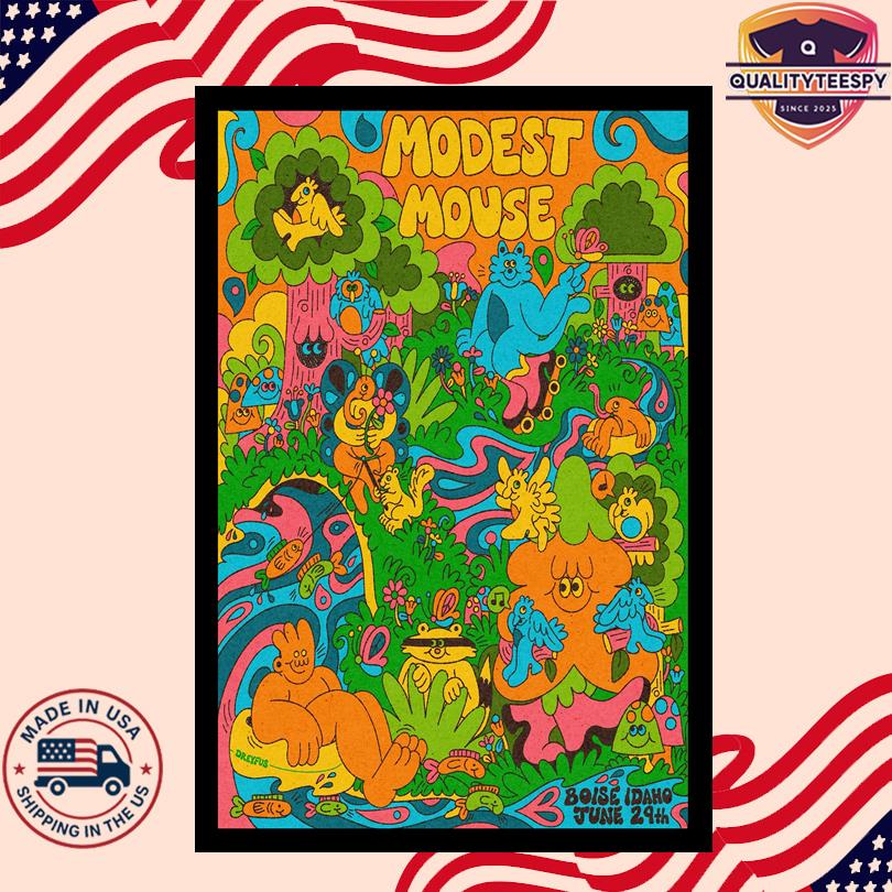 Modest Mouse Outlaw Field at the Idaho Botanical Garden Jun 29 2025 Poster