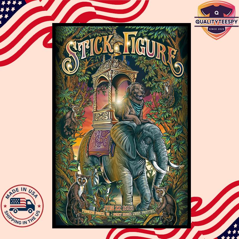 Stick Figure Virginia Beach Poster – June 22 2025 – Limited Edition Festival Print