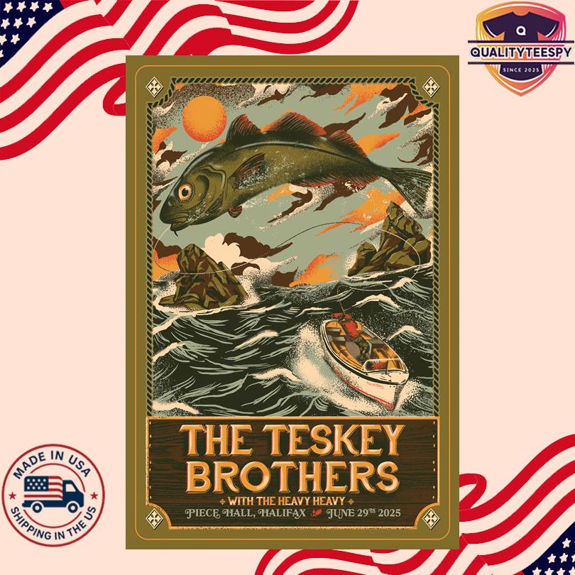The Teskey Brothers, Halifax 29 Jun 2025 Poster