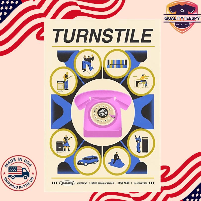 Turnstile Warsaw Progresja Scena Letnia, 25 Jun 2025 Poster