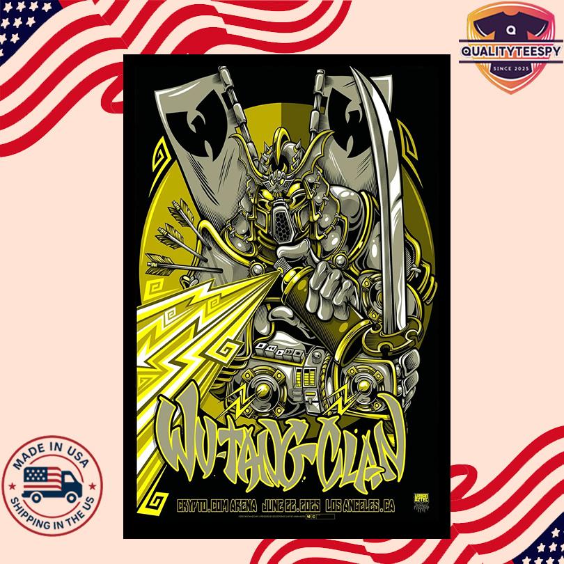 Wu-Tang Clan Live in Los Angeles Poster – June 22 2025 – Crypto.com Arena