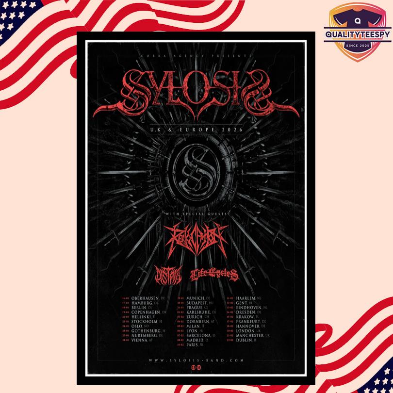 2026 Sylosis Metal Tour Poster