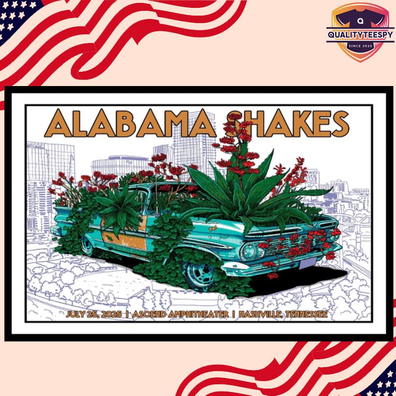Alabama Shakes Jul 25 2025 Nashville New Concert Poster