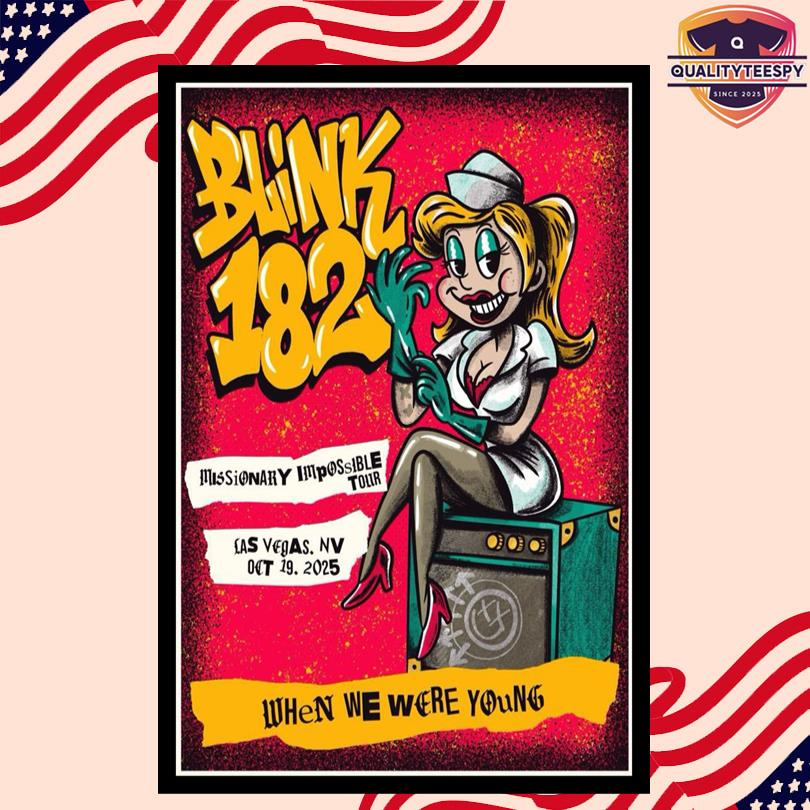 Blink 182 Las Vegas 2025 Poster