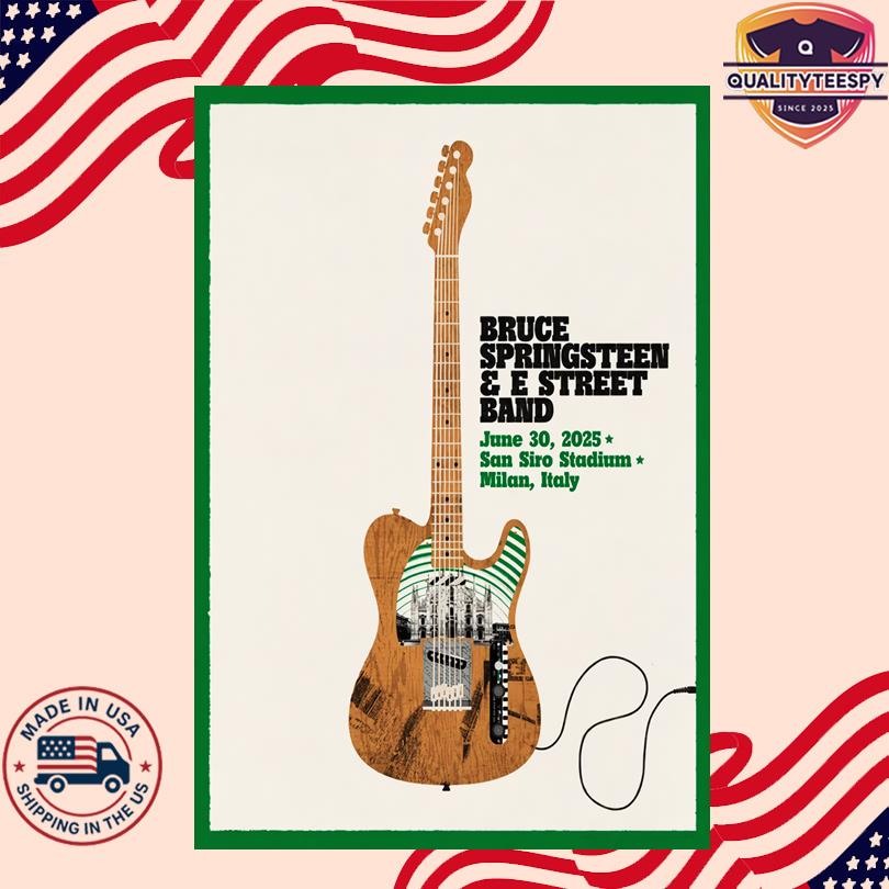 Bruce Springsteen June 30 2025 Milan, Italy, San Siro Stadium Poster