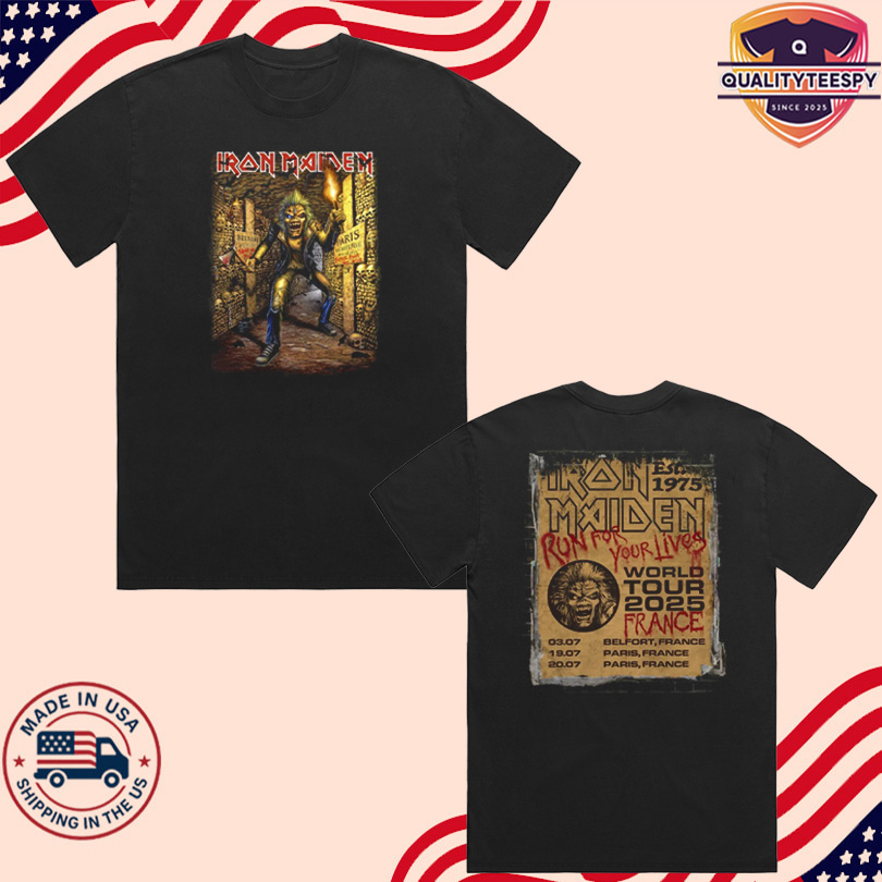 Buy Iron Maiden 2025 Paris Shirt