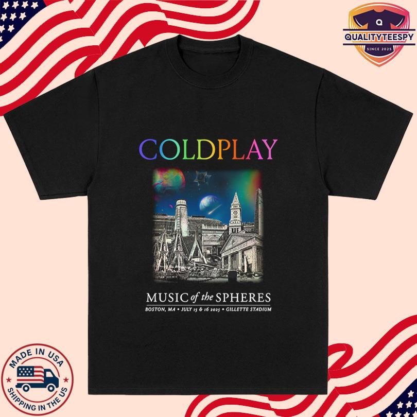 Coldplay July 15-16 2025 Boston Music Of The Spheres Shirt