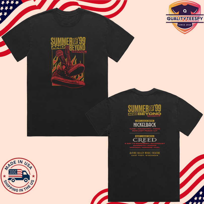 Creed Summer of \'99 & Beyond Festival Sneakers T Shirt