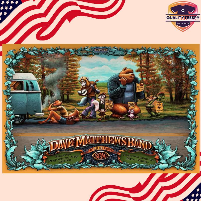 Dave Matthews Band Saratoga Springs Poster