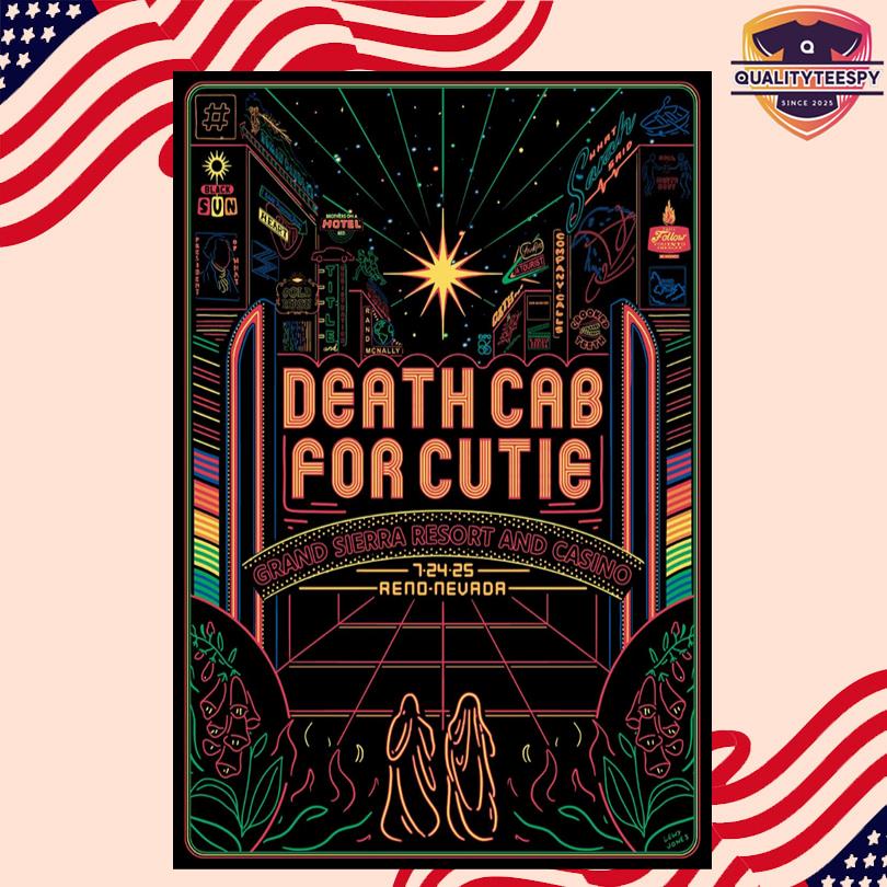 Death Cab For Cutie 2025 Concert Poster