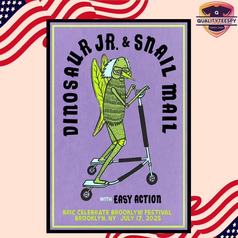 Dinosaur JR. And Snail Mail Jul 17 2025 Brooklyn, NY Poster