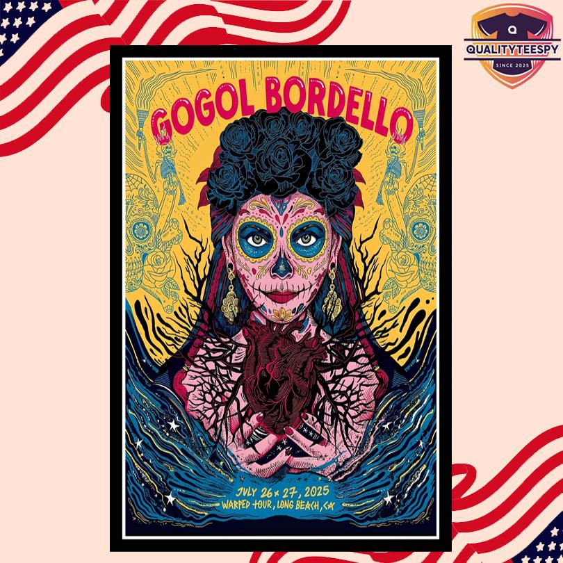 Gogol Bordello July 26 27 2025 Warped Tour Long Beach CA Poster