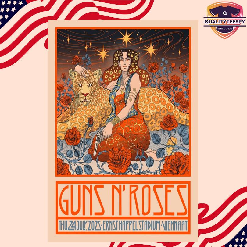 Guns N Roses Jul 24 2025 Ernst Happel Stadium Viennaat Poster