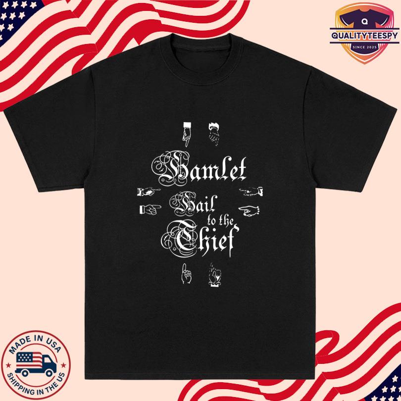 Hamlet Hail To The Thief Pointing Black Tee
