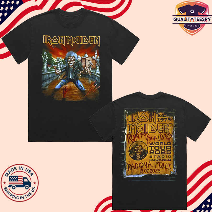 Iron Maiden July 13 2025 Stadio Euganeo Padova ITALY T Shirt