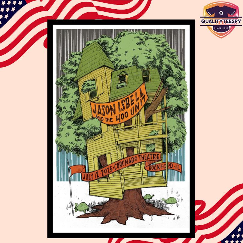 Jason Isbell and the 400 Unit July 12 2025 Rockford, IL Poster
