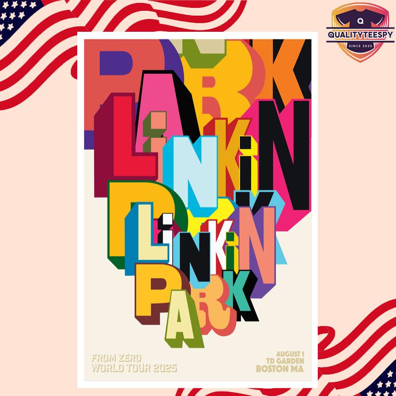 Linkin Park Aug 1 2025 TD Garden Boston MA Poster