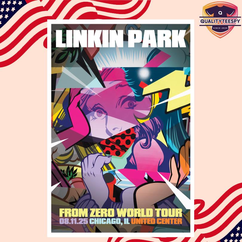 Linkin Park Aug 11 2025 Chicago IL Poster