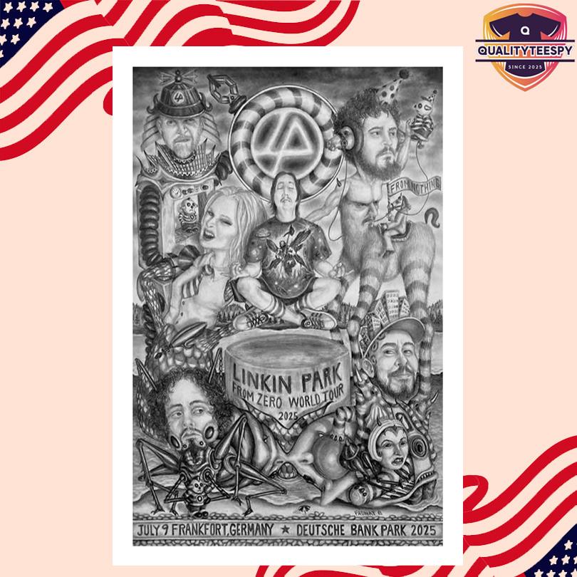 Linkin Park Deutsche Bank Park July 9 2025 Poster
