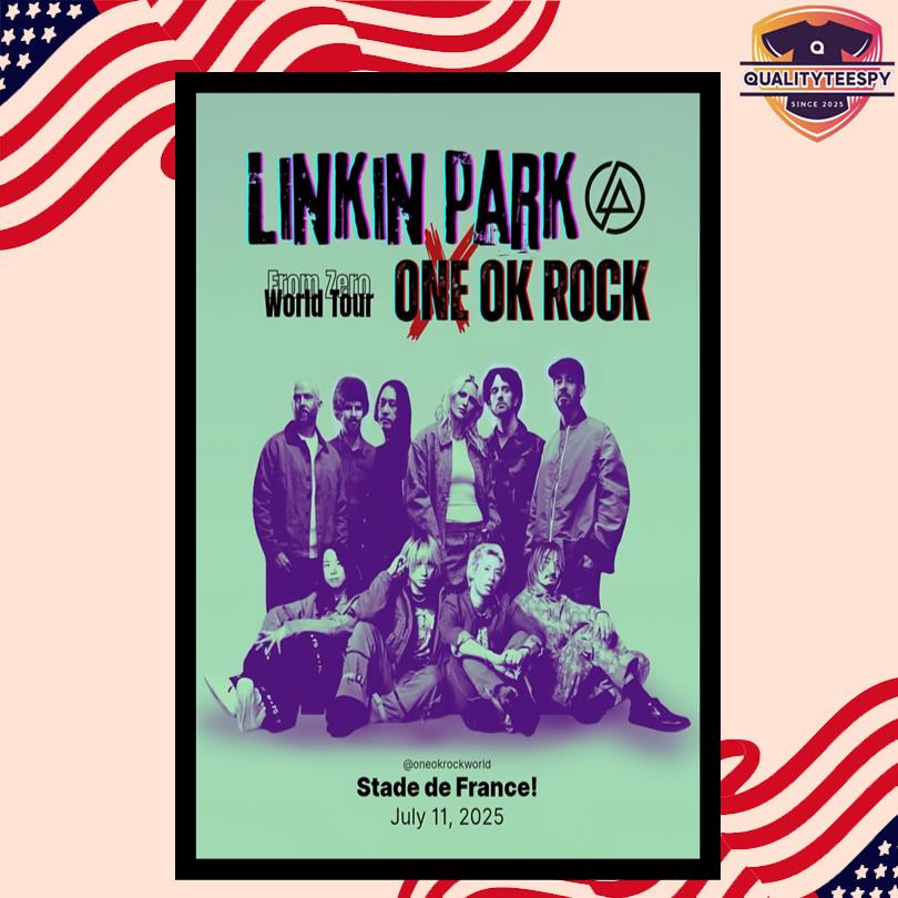 Linkin Park France July 11 2025 Tour Poster