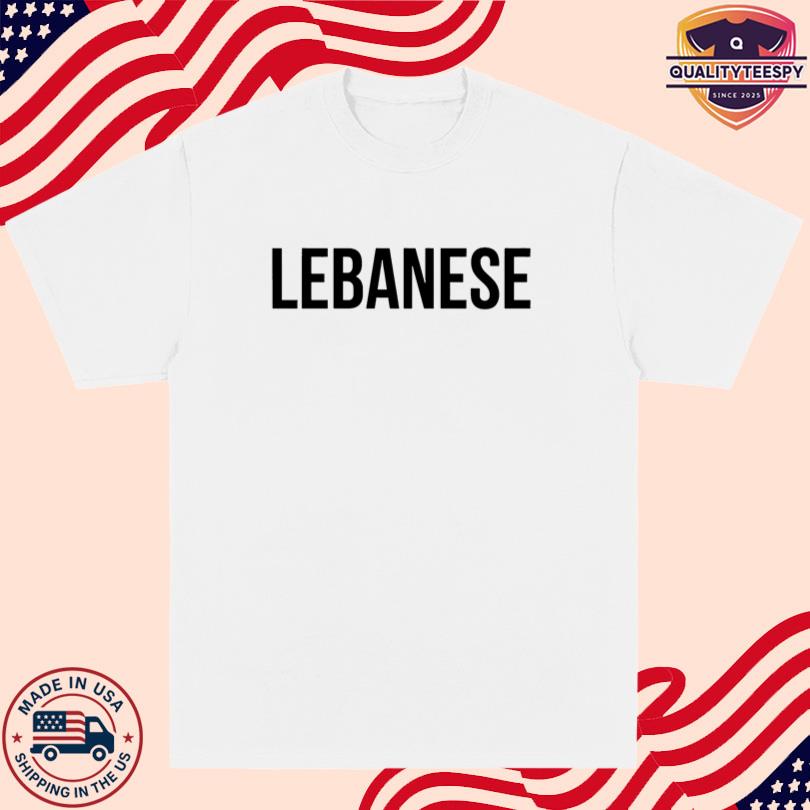 Mattie Westbrouck Wearing Lebanese T Shirt