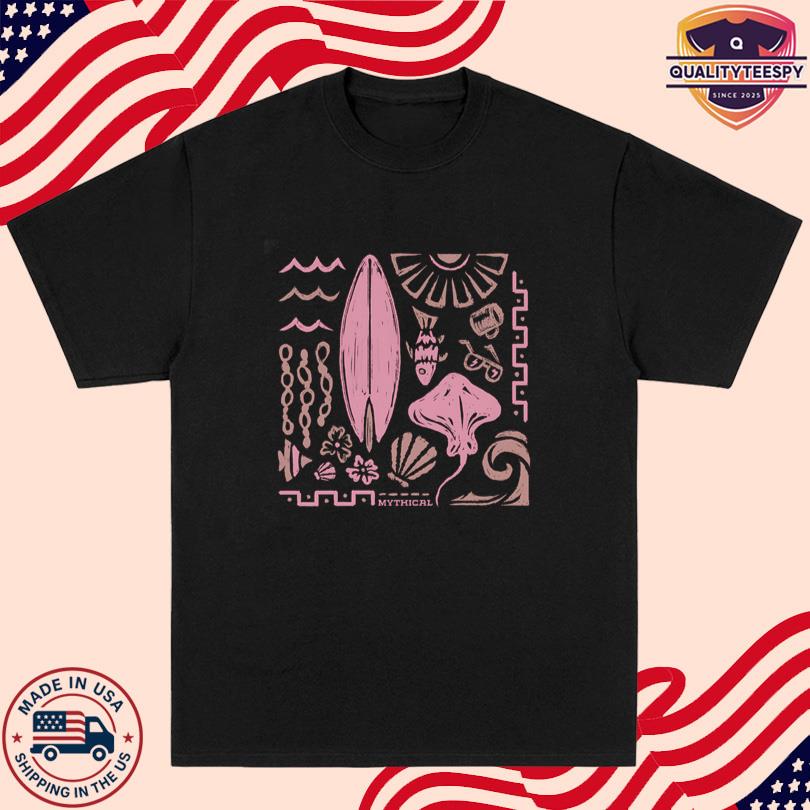 Mythical Marine Mosaic T Shirt