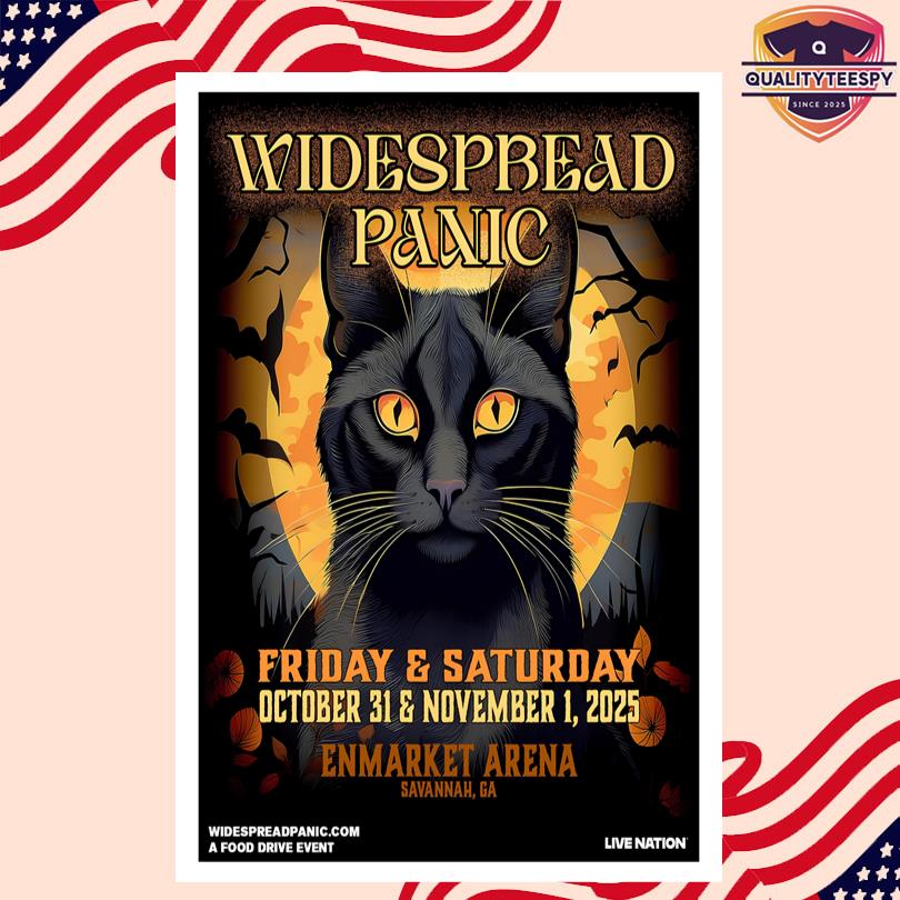 Oct 31 2025 Live Widespread Panic Savannah, GA Poster