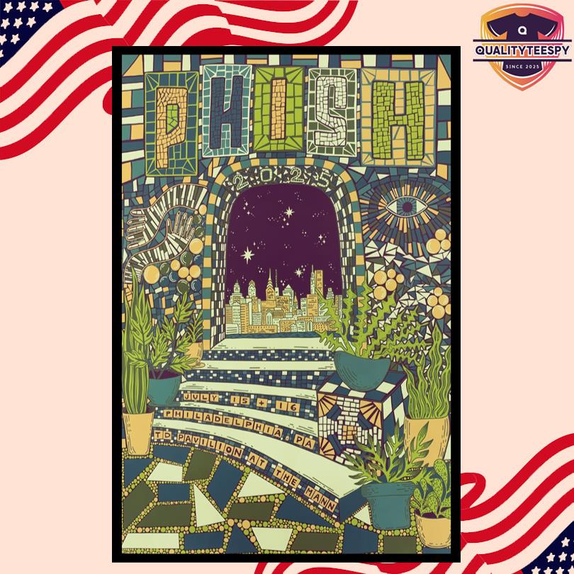 Phish July 15-16 2025 Philadelphia PA Poster