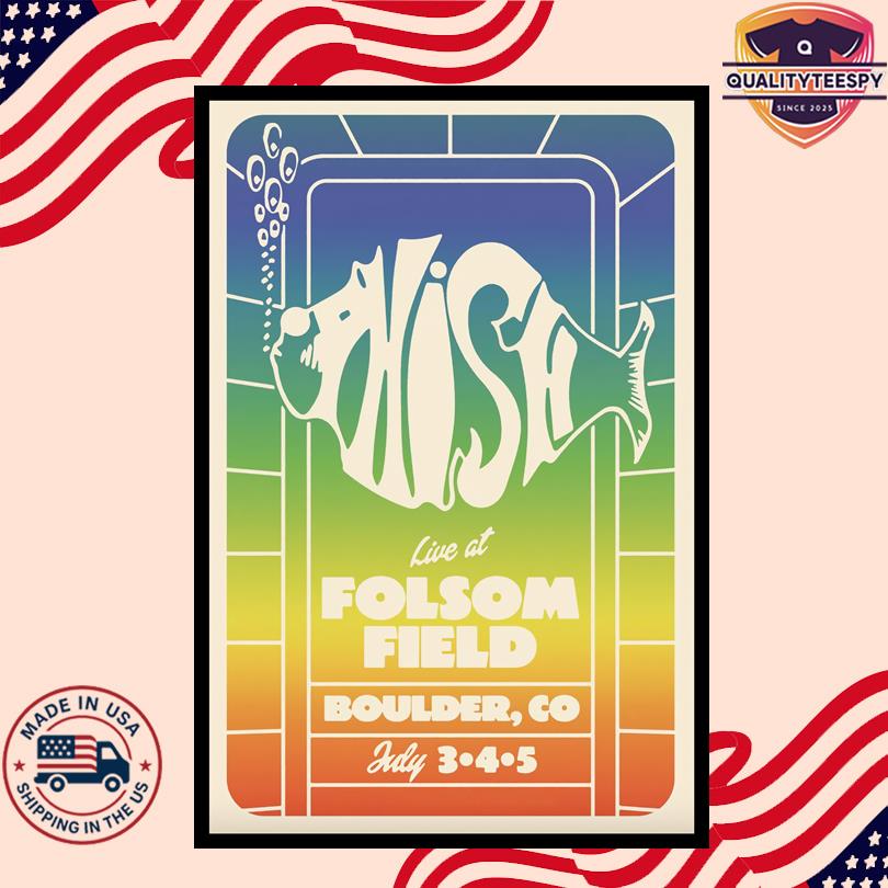 Phish Summer 2025 Tour Boulder CO Poster
