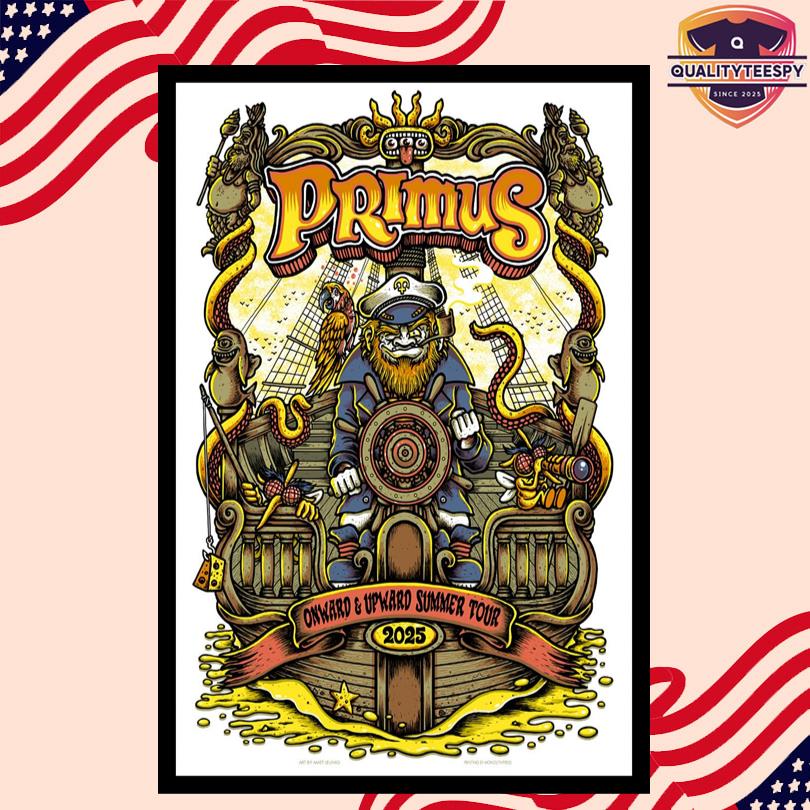 Primus Onward & Upward Summer Tour 2025 Poster