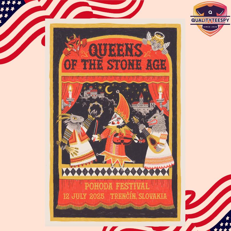 Queens Of The Stone Age Jul 12 2025 Trencin Slovakia Poster