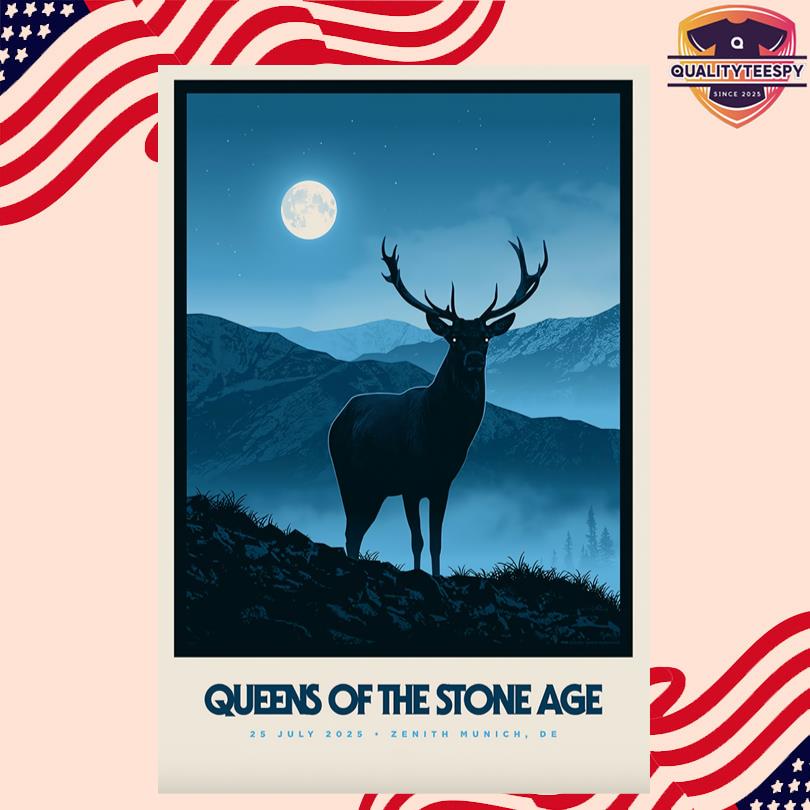 Queens Of The Stone Age Jul 25 2025 Zenith München Munich Germany Show Poster