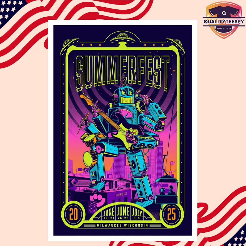 Summer Fest Wisconsin 2025 Limited Edition Poster