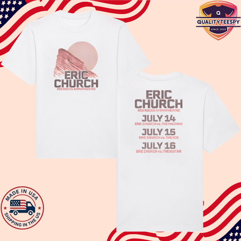 T-Shirt 2025 Eric Church Red Rocks Event