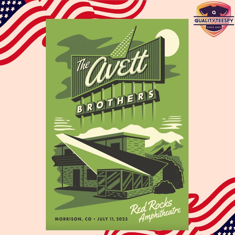The Avett Brothers Red Rocks Poster