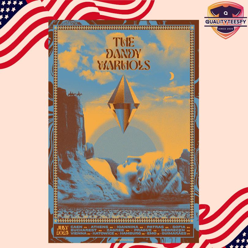 The Dandy Warhols Tour Dates 2025 Poster Print