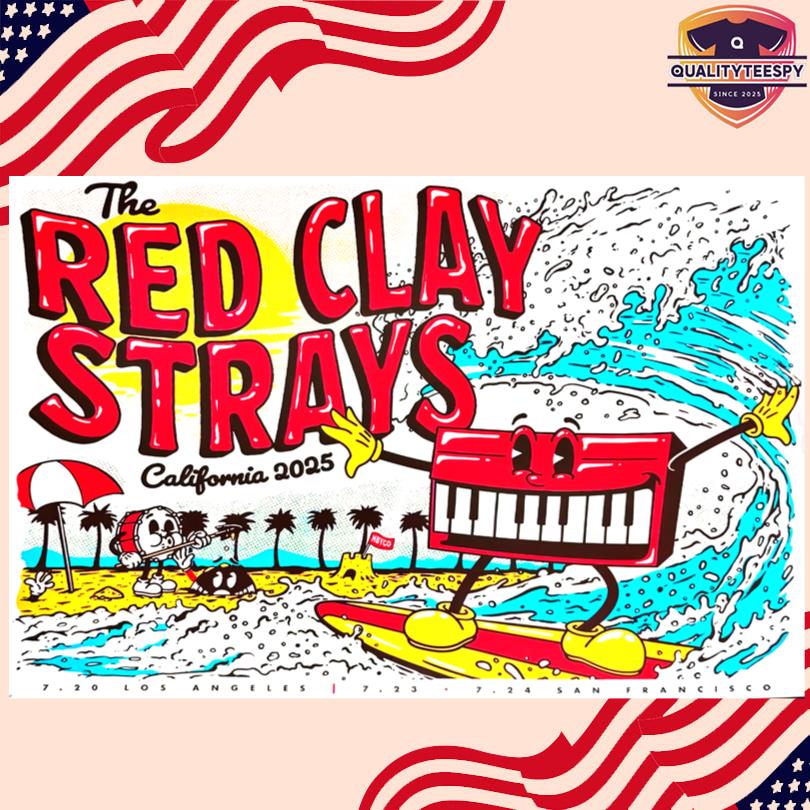 The Red Clay Strays Jul 20 2025 Greek Theatre Los Angeles CA Poster
