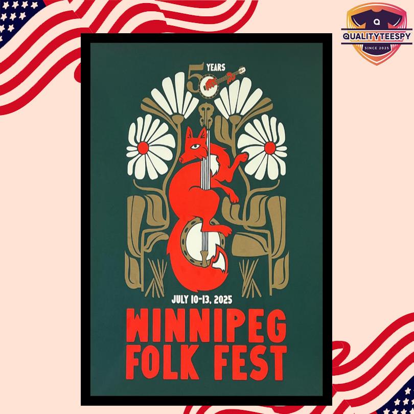 Winnipeg Folk Festival July 10-13 2025 Concert Poster