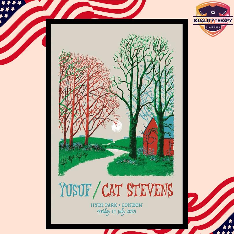Yusuf Cat Stevens July 11th 2025 Hyde Park London Poster